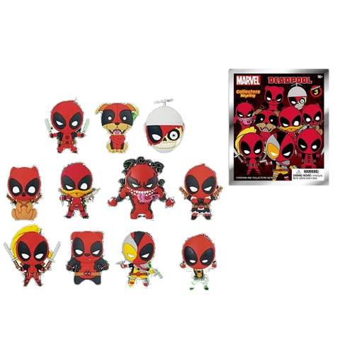 Deadpool Series 3 3-D Figural Key Chain Blind Box Deadpool Series 3 3-D Figural Key Chain Blind Box