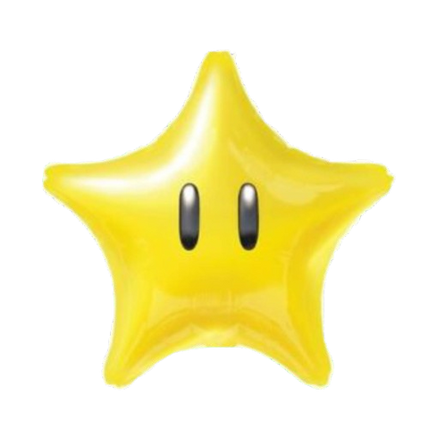 JAIA Super Mario Light Up Balloon - Star JAIA Super Mario Light Up Balloon - Star