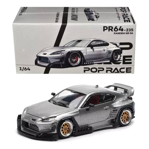 POP Race 1/64 PR64-235 Pandem GR86 Silver POP Race 1/64 PR64-235 Pandem GR86 Silver