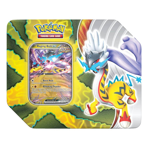 Pokemon Paradox Destinies Big Tin - Raging Bolt Pokemon Paradox Destinies Big Tin - Raging Bolt