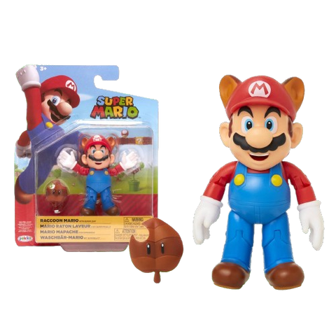 World of Nintendo 4" Figure W20 Racoon Mario World of Nintendo 4" Figure W20 Racoon Mario