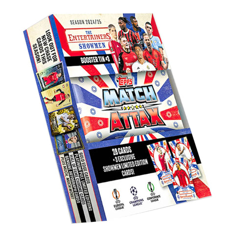 Topps Match Attax Time to Shine 2024/25 Booster Tin 3 Showmen Topps Match Attax Time to Shine 2024/25 Booster Tin 3 Showmen