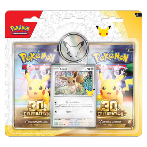 Pokemon TCG 30th Celebration 2 Pack Blister Eevee Pokemon TCG 30th Celebration 2 Pack Blister Eevee