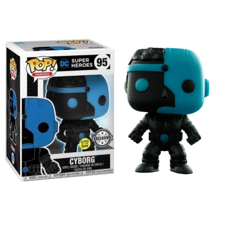 Funko POP! (95) DC Super Heroes Cyborg GITD Exclusive Funko POP! (95) DC Super Heroes Cyborg GITD Exclusive