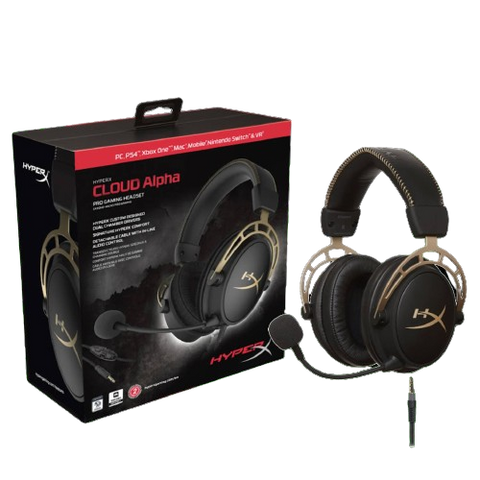 Hyper X Cloud Alpha Pro Gold Headset Hyper X Cloud Alpha Pro Gold Headset