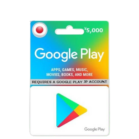 Google Play Gift Card Japan 5000 Yen Google Play Gift Card Japan 5000 Yen