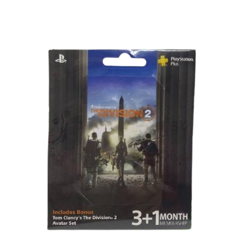 Sony Playstation Plus 3+1 Months + Division 2 Sony Playstation Plus 3+1 Months + Division 2