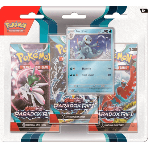 Pokemon SV4 Paradox Rift 3 Pack Blister - Arctibax