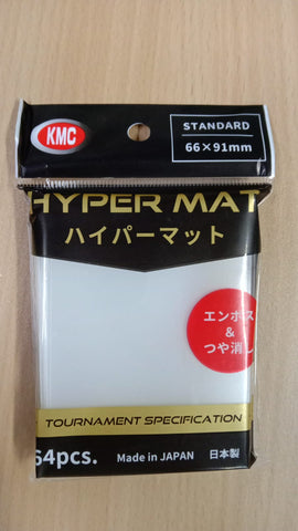 KMC Hyper Mat 64PC Tournament Clear 66x91MM