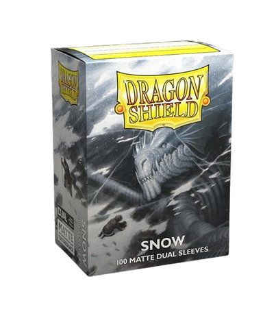 Dragon Shield Deck 100 Dual Matte sleeves - Snow Dragon Shield Deck 100 Dual Matte sleeves - Snow