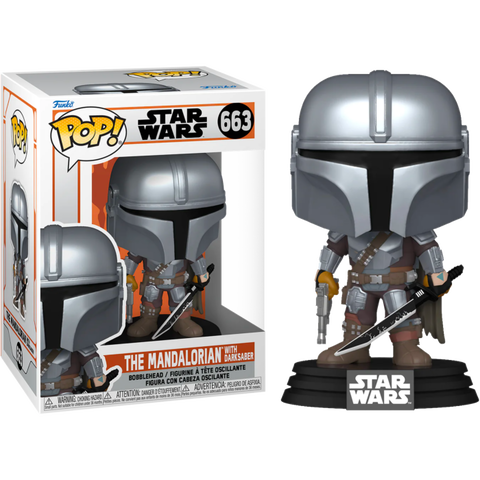 Funko POP! (663) Star Wars The Mandalorian with Darksaber