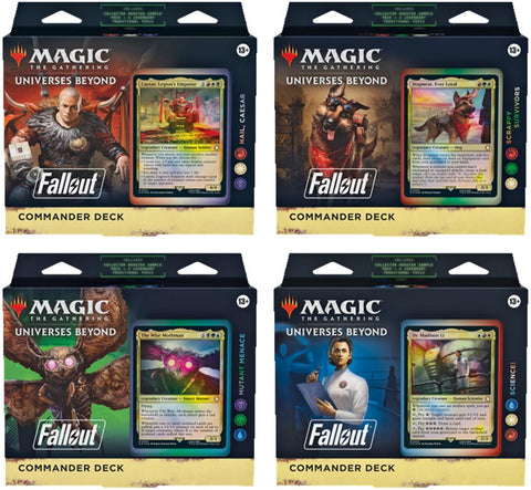 Magic The Gathering Fallout Commander Deck (Set of 4)