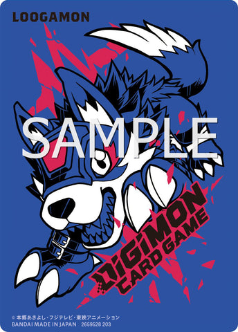 Bandai Carddass Digimon Loogamon Sleeve Bandai Carddass Digimon Loogamon Sleeve