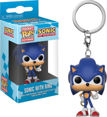 Funko Sonic With Ring Pocket Keychain