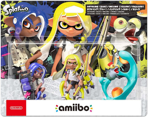 Amiibo Splatoon Triple Set Octoling, Inkling, Smallfry Amiibo Splatoon Triple Set Octoling, Inkling, Smallfry