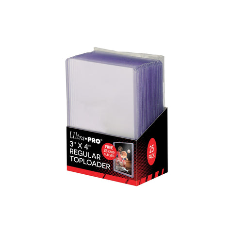 Ultra Pro Toploader 3"X4" Clear + Card Sleeves Ultra Pro Toploader 3"X4" Clear + Card Sleeves