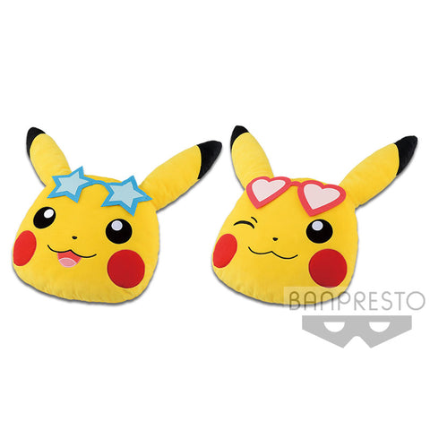 Pokemon Big Face Cushion Heart & Stars (Set of 2) Pokemon Big Face Cushion Heart & Stars (Set of 2)