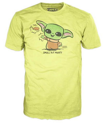Mandalorian Child Small But Mighty Pop L T-Shirt Mandalorian Child Small But Mighty Pop L T-Shirt