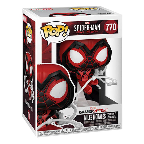 Funko POP! (770) Spider-Man Miles Morales Game Crimson Cowl