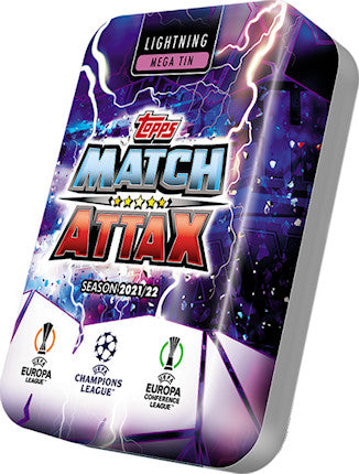 Topps Match Attax UEFA CL 21/22 Lightning Mega Tin Topps Match Attax UEFA CL 21/22 Lightning Mega Tin