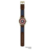 Captain America Printed Dial Antique Gold Watch Captain America Printed Dial Antique Gold Watch