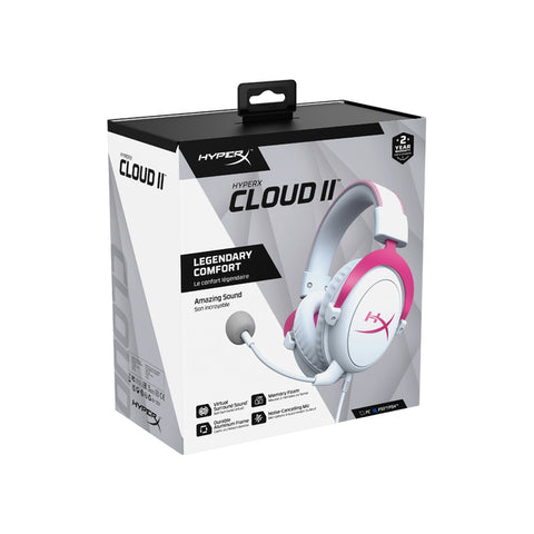 Hyper X Cloud 2 Gaming Headset (Pink)