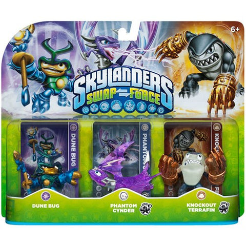 Skylanders Swap 3 Pack Dune Phantom Knockout Skylanders Swap 3 Pack Dune Phantom Knockout