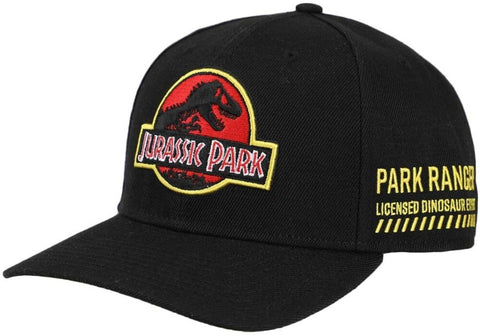 Jurassic Park Park Ranger Pre-Curved Snapback Hat Jurassic Park Park Ranger Pre-Curved Snapback Hat