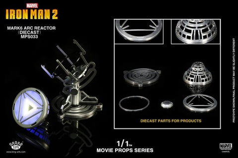 King Arts Iron Man 2 1/1 Mark VI Arc Reactor