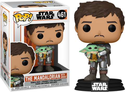 Funko POP! (461) Star Wars the Mandalorian Mando Hold Child Funko POP! (461) Star Wars the Mandalorian Mando Hold Child