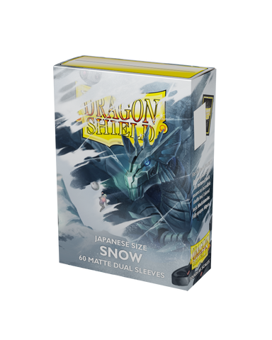 Dragon Shield Japanese Size 60 Sleeves - Snow Dragon Shield Japanese Size 60 Sleeves - Snow