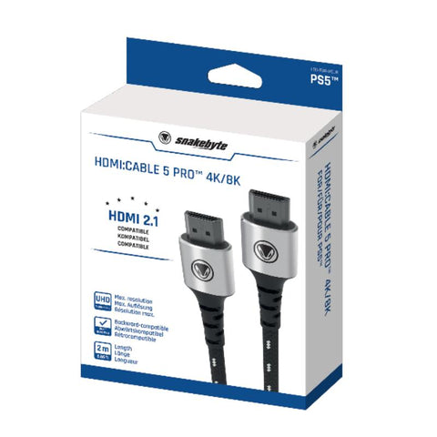PS5 Snakebyte 2M HDMI Cable 5 Pro 4K/8K