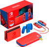 Nintendo Switch New Console Mario Red & Blue Bundle Nintendo Switch New Console Mario Red & Blue Bundle