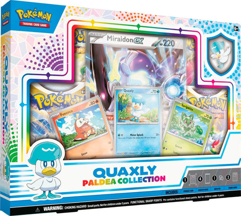 Pokemon TCG Paldea Pin Collection Box - Quaxly Pokemon TCG Paldea Pin Collection Box - Quaxly