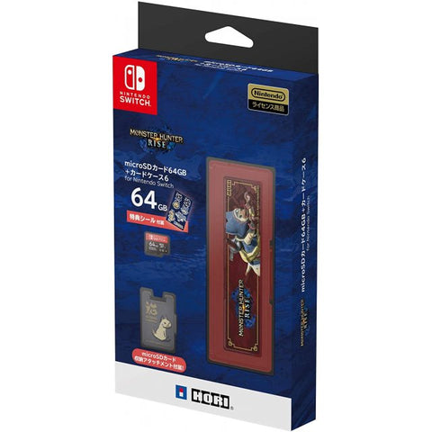 Nintendo Switch Hori Monster Hunter Rise 64GB Micro SD Card + 6 Card Case Nintendo Switch Hori Monster Hunter Rise 64GB Micro SD Card + 6 Card Case
