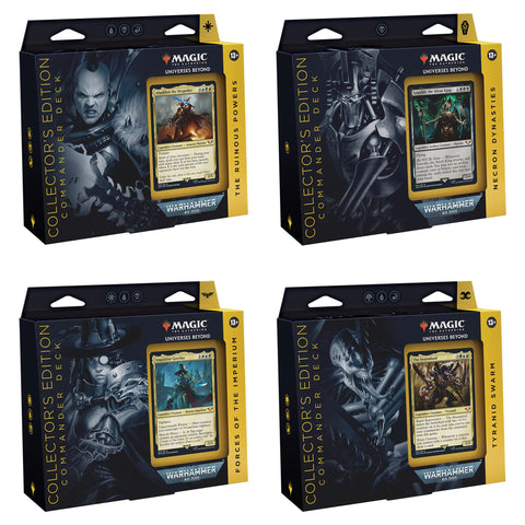 Magic The Gathering Universes Beyond Warhammer 40k Deck Collector’s Edition (Set of 4) Magic The Gathering Universes Beyond Warhammer 40k Deck Collector’s Edition (Set of 4)