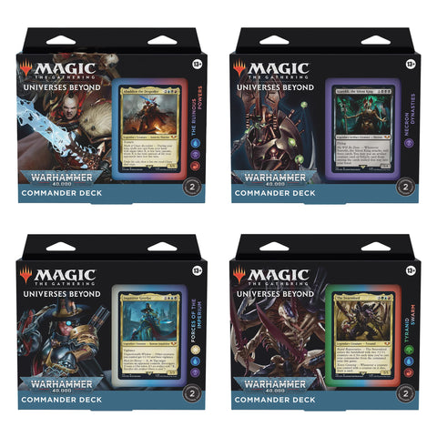Magic The Gathering Universes Beyond Warhammer 40k Commander Deck (Set of 4) Magic The Gathering Universes Beyond Warhammer 40k Commander Deck (Set of 4)