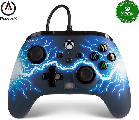 XBox Series X/S PowerA Enhanced Wired Controller - Arc Lightning XBox Series X/S PowerA Enhanced Wired Controller - Arc Lightning