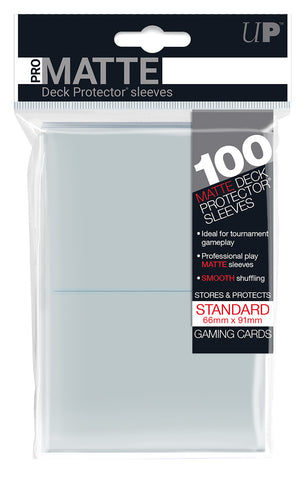 Ultra Pro Pro-Matte Clear Sleeves (100 pcs) 66X91 Ultra Pro Pro-Matte Clear Sleeves (100 pcs) 66X91