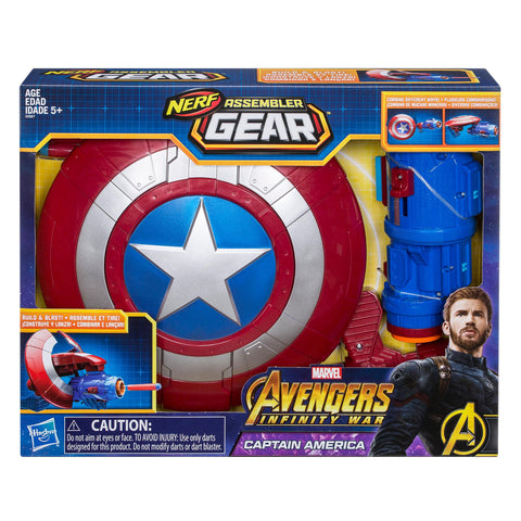 Marvel Avengers Infinity War Nerf Assembler Gear - Captain America Marvel Avengers Infinity War Nerf Assembler Gear - Captain America
