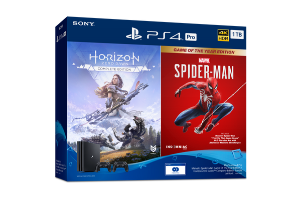 PS4 Local Pro Bundle 1TB Horizon/Spider-Man Console | PLAYe