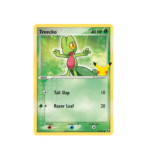 Pokemon 25th Treecko Big Promo Card Pokemon 25th Treecko Big Promo Card