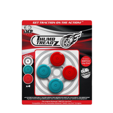 Nintendo Switch Imp Tech Thumb Treadz 4 Pack Red/Blue Nintendo Switch Imp Tech Thumb Treadz 4 Pack Red/Blue