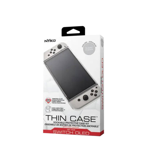 Nintendo Switch Oled Nyko Thin Case + Glass Protector Clear Nintendo Switch Oled Nyko Thin Case + Glass Protector Clear