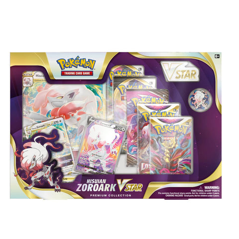 Pokemon TCG Hisuian Zoroark V Star Premium Collection Box Pokemon TCG Hisuian Zoroark V Star Premium Collection Box