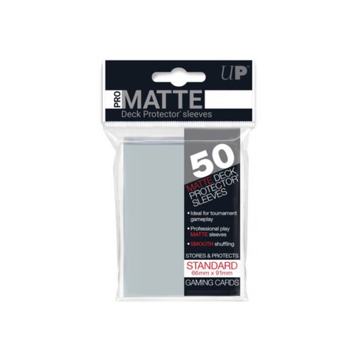 Ultra Pro 50 Matte Deck Protector Sleeves Clear Ultra Pro 50 Matte Deck Protector Sleeves Clear