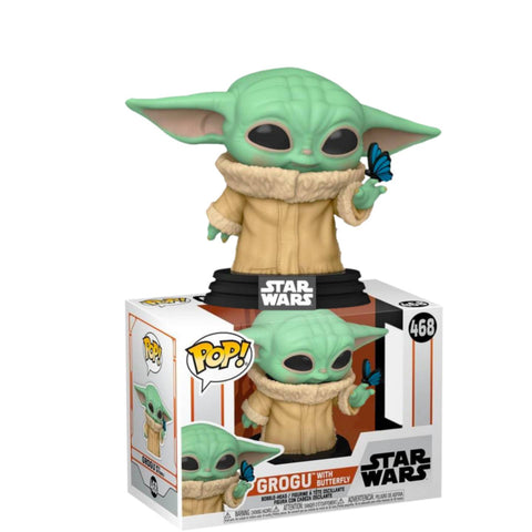 Funko POP! (468)  Grogu The Child with Butterfly Funko POP! (468)  Grogu The Child with Butterfly