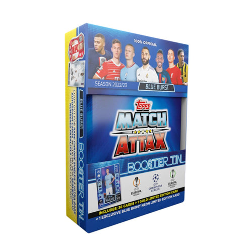 Topps Match Attax 2022/23 Booster Tin - Blue Burst Topps Match Attax 2022/23 Booster Tin - Blue Burst