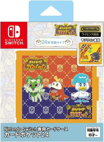 Nintendo Switch Maxgames Starter Pokemon S&V 24 Card Case Nintendo Switch Maxgames Starter Pokemon S&V 24 Card Case