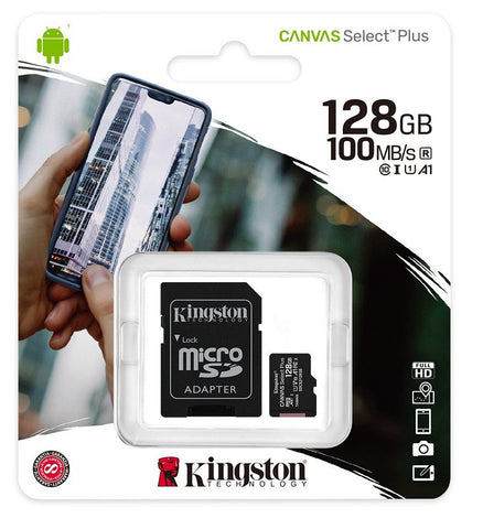 Kingston Tech Canvas 128GB MICRO SD